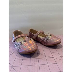 Furdeour Girls Dress Shoes Mary Jane Party Glitter Flats Unicorn Sparkle Size 12